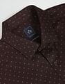 Arrow Floral Print Cotton Formal Shirt