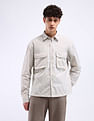 Flying Machine Oversized Utility Cotton Shirt