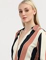 Tommy Hilfiger Global Striped Draped Midi Dress