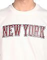 Aeropostale Men White Crew Neck Printed Sweatshirt