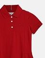 Tommy Hilfiger Kids Girls Solid Regular-Fit Cotton Dress