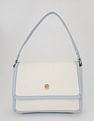 Tommy Hilfiger Solid Blue Pu Sling Bag