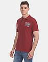 U.S. Polo Assn. Denim Co. Red Solid Pique Polo Shirt