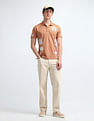 Flying Machine Brand Printed Pattern Relaxed Fit Polo Shirt