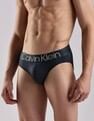 Calvin Klein Underwear Mid Rise Solid Navy Briefs