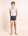 USPA Innerwear Boys Mid Rise Cotton Spandex Trunks - Pack Of 3