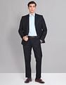 AD by Arvind Tailored Regular Fit Solid Two Piece Suit