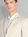 AD by Arvind Tailored Regular Fit Patterned Two Piece Suit
