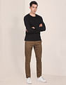 U.S. Polo Assn. Regular Fit Printed Casual Trousers