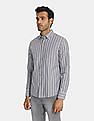 U.S. Polo Assn. Spread Collar Striped Casual Shirt