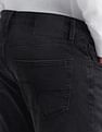 Flying Machine Slash Slim Tapered Fit Jeans