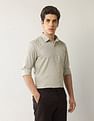 Arrow Textured Manhattan Slim Fit Autopress Shirt