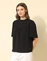 U.S. Polo Assn. Women Yoke Embroidered Top