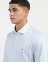 Tommy Hilfiger Melange Striped Slim Fit Shirt