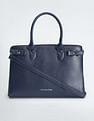 U.S. Polo Assn. Women Brand Stripe Structured Handbag