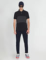 Flying Machine Colour Block Pique Cotton Polo Shirt