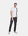 U.S. Polo Assn. White Crew Neck Contrast Stripe T-Shirt
