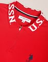 U.S. Polo Assn. Branded Collar Solid Polo Shirt