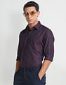 Arrow Geometric Patterned Dobby Shirt