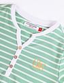U.S. Polo Assn. Women Horizontal Stripe Ribbed T-Shirt