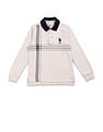 U.S. Polo Assn. Kids Boys Horizontal Striped Cotton Polo Shirt