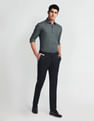 Arrow Self Design Manhattan Slim Fit Shirt