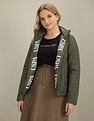U.S. Polo Assn. Women High Neck Solid Puffer Jacket