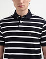 Tommy Hilfiger Horizontal Stripe Cotton Polo Shirt