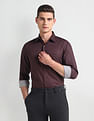 Arrow Cutaway Collar Geometric Print Shirt
