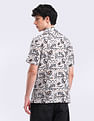Flying Machine Regular Seersucker Abstract Shirt
