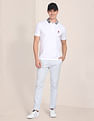 U.S. Polo Assn. Branded Collar Slim Fit Polo Shirt