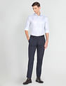 Arrow Geometric Print Sateen Formal Shirt