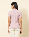 U.S. Polo Assn. Women Regular Fit Textured Polo Shirt