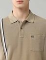 Arrow Sport Vertical Striped Regular Fit Polo Shirt