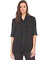 U.S. Polo Assn. Women Longline Check Shirt