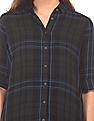 U.S. Polo Assn. Women Longline Check Shirt