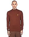 U.S. Polo Assn. High Neck Solid Sweater