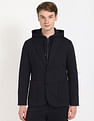 Tommy Hilfiger Solid Regular-Fit Viscose Single Breasted Blazer