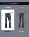 U.S. Polo Assn. Denim Co. Slim Tapered Fit Brown Jeans