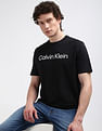 Calvin Klein Brand Print Cotton T-Shirt