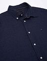 Tommy Hilfiger Solid Regular Fit Plain Woven Shirt