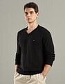 Tommy Hilfiger Solid Regular-Fit Cotton Sweater