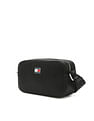 Tommy Hilfiger Solid Black Pu Sling Bag