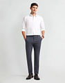 Arrow Slim Fit Checked Trousers